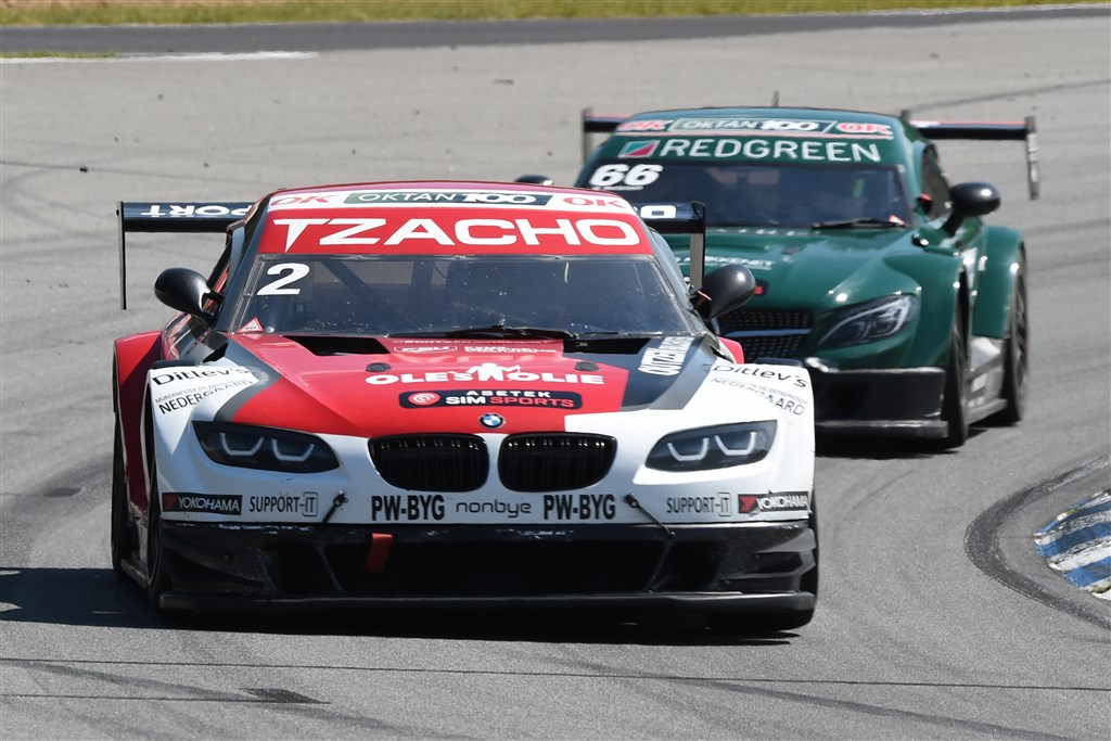 Nicolai Aaberg Hansen og Ulrik Linnemann deler den ene af de to biler, Outzen Motorsport indsætter i OK Oktan 100 Super GT Danmark.
(Foto: Morten Kimer Hansen)
